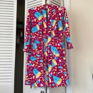 Candy Pink Robe Size 10/12- EUC